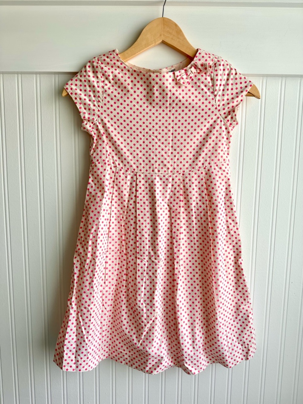 OshKosh B'gosh Pink Polka Dot Cap-Sleeve Dress